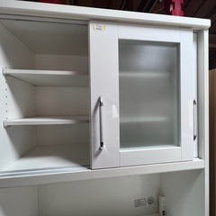 ニトリキッチンボード 食器棚 幅88×奥行50高さ201cm ホワイト