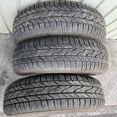 【決定】タイヤ差し上げます　155/70R13  3本