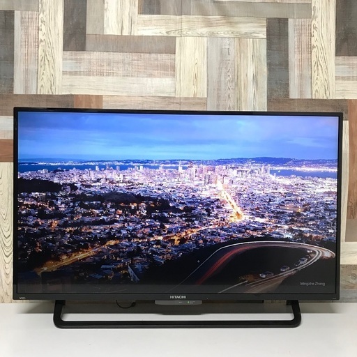 即日受渡❣️日立4K液晶 TV43型高輝度かつ広色域な映像24500円