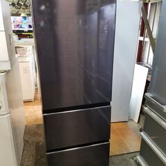 愛品館市原店】HITACHI 2019年製 375L 3ドア冷蔵庫 R-V38KV（K)【