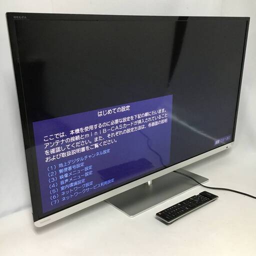 ut12/63【家電】動作品 TOSHIBA 東芝 REGZA レグザ 40J7 40型 液晶テレビ 年式不明 ※非対応リモコン付き（操作可）動作確認済み