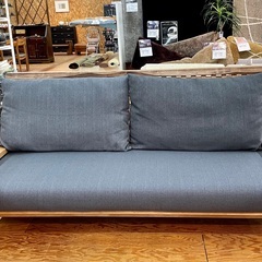 【未使用展示品】松田家具 白王 3Pソファ 天然無垢材フレーム