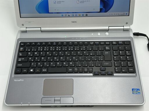 送料無料 保証付 15.6型 銀色 ノートパソコン NEC PC-VK26MDZNF 中古美