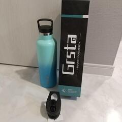 Grsta水筒 750ml,真空断熱炭酸ボトル, 保冷大容量,直...