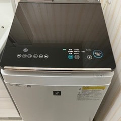 シャープ ES-PU10C 全自動洗濯乾燥機洗濯ガラストップ 超音波ウォッシャー