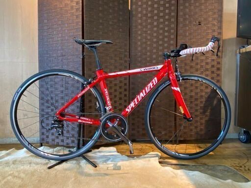 ■SPECIALIZED S-WORKS COLUMBUS スペシャライズド エスワークス コロンバス 20速 赤 カーボン シマノ 105 ロードバイク 自転車 札幌発★