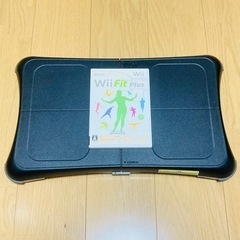 Wii Fit Plus ソフト+バランスボード黒 中古品　