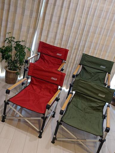 4脚セット  キャンプ   BBQ  Coleman ツーウェイキャプテンチェア  チェア  セット  キャンプ用品