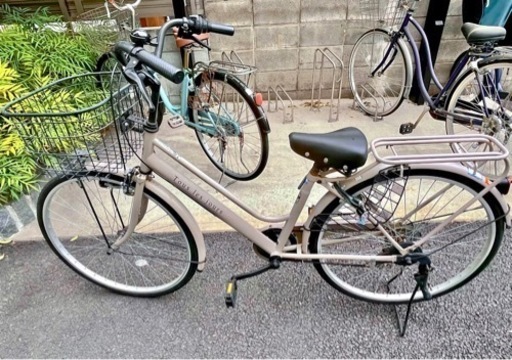 ほぼ新品☆26インチ自転車/ベージュ