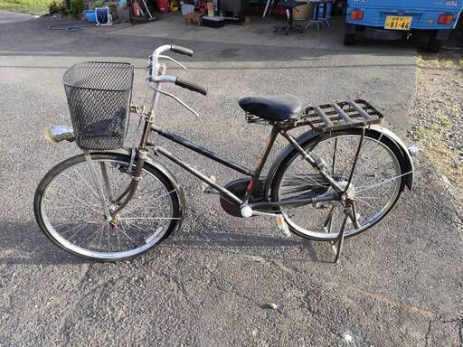 古いナショナル自転車　昭和の頑丈な自転車