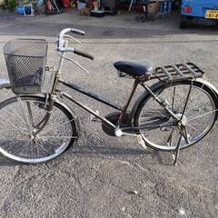 古いナショナル自転車　昭和の頑丈な自転車　