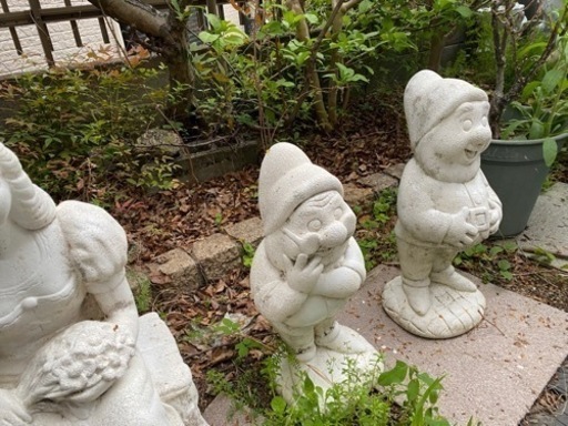 白雪姫と七人の小人◎大理石風◎置物 ディズニー 白雪姫 7人