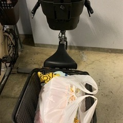ママチャリ 自転車 子供乗せ カゴ付き 引取りにこれる方