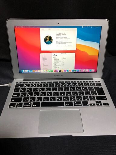 「MacBook Air 11インチ Mid 2013 MD711J/A(Core-i5/4GB)」 Core i5搭載 /メモリー4GB / Webカメラ / Bluetooth / 無線LAN /中古品