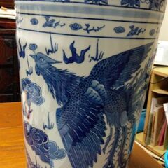 【レア】龍と不死鳥の大きくてインパクトがある取っ手付きの花瓶？です。 
