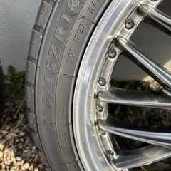 215/45/18インチ夏タイヤ　値下げしました。