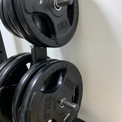 取引中　バーベル　シャフト、プレートなどのセット　ホームジム