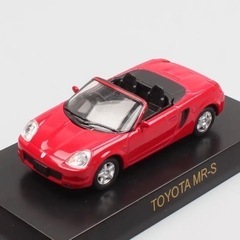 【新品】京商　1/64　TOYOTA　トヨタ　ミニカーレッド　MR-S