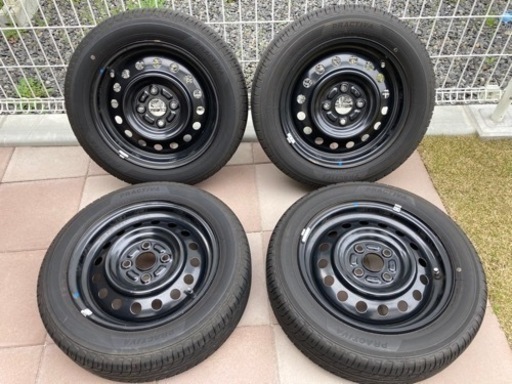 2021年製 夏タイヤ155/65r14 スチールホイール&カバー付き ラパン純正