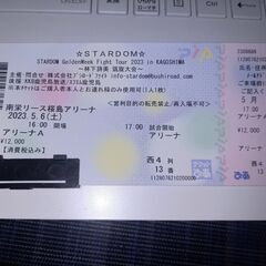 スターダム　５月６日　鹿児島大会チケット スターダム 5月6日 鹿児島大会チケット