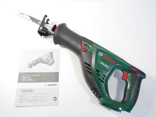 【出品中断中】電動のこぎり BOSCH ボッシュ 18V PSA18LIH 本体・ブレード・取説　※バッテリーと充電器は含みません