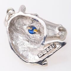 K18WG ラピスラズリ・ダイヤモンド ペンダント (馬/ホースモチーフ) 品番p21-422 K18WG ラピスラズリ・ダイヤモンド ペンダント (馬/ホースモチーフ