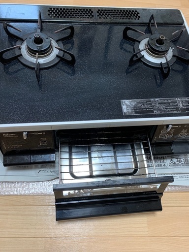 パロマ　都市ガス　コンロガラストップ　中古