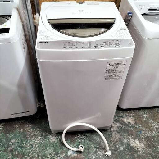 TOSHIBA 全自動洗濯機 AW-7G6(W) 7kg 2019年製●BA04G007