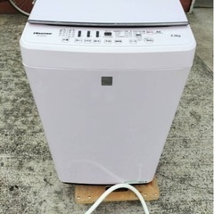 ピンク色 ハイセンス 洗濯機 HW-G55KP 5.5kg 2018年製○AA03W037