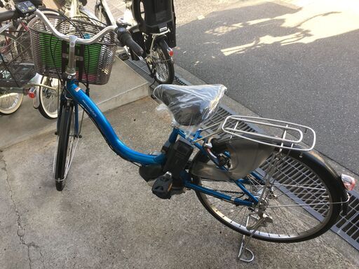 地域限定送料無料 ヤマハ パス ナチュラ 8,9AH 子供乗せ 紺 アシスタ