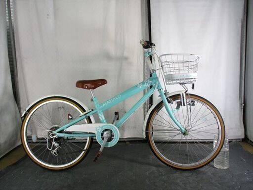 C680★9800円★整備済み 中古子供自転車 【22インチ ライトブルー 】 C680☆9800円☆整備済み 中古子供自転車 【22インチ ライトブルー 】