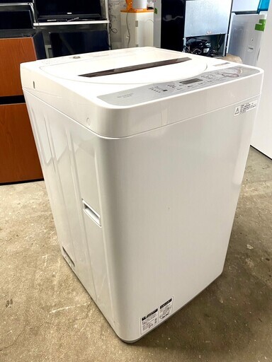 全国送料無料☆3か月保障付き☆洗濯機☆2018年☆SHARP☆ES-GE5B-T☆S