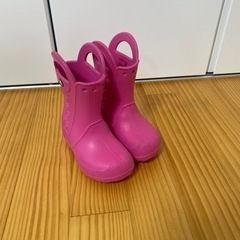 crocs 長靴　C9 16.5cm ピンク