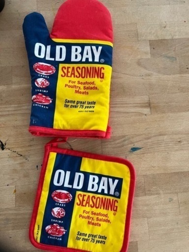 OLD BAYクッキングミトン、鍋敷き