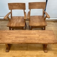 5月末値下げ!!N448★ダイニング４点セット★ダイニングテーブル★幅1390ｍｍ