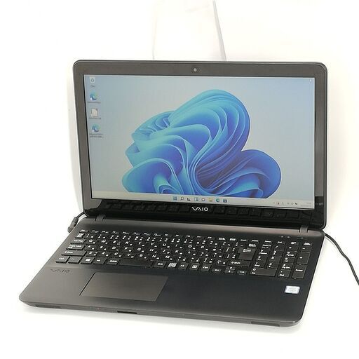 15.5型 ノートパソコン SONY VJS151C11N 中古良品 第6世代 Core i5 8GB 高速SSD DVD 無線 Bluetooth Webカメラ Windows11 Office