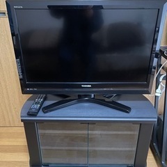 【取引完了】HDD内蔵録画機能付テレビ＋テレビ台【セット価格】