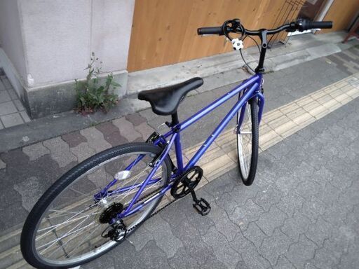26吋 シティークロスバイク 6speed/ブルー FUCL266 マットブルー 