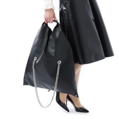 希少　エムエム 6 メゾンマルジェラ MM6 Maison Margiela トートバッグ ブラック レディースバック