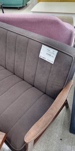 ☆ジモティ割あり☆ ソファー 茶 H×D×W163 クリーニング済み TJ446