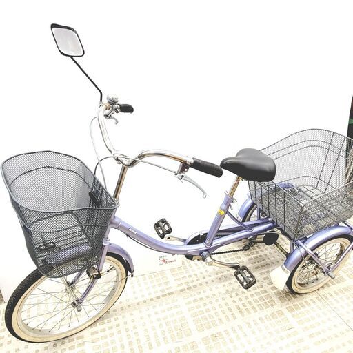 4/19miyata 自転車 SWT-16092 スカーフ 前輪20インチ 後輪16インチ 切替なし 大人用三輪車