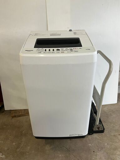 2019年製　①Hisense/ハイセンス 全自動洗濯機 4.5kg　お近くなら無料配達いたします。　HW-E4502  ステンレス槽