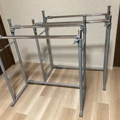 【省スペース】ハンガーラック 2段 アイリスオーヤマ製 OSH-...