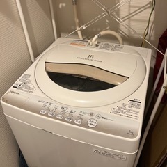 TOSHIBA 洗濯機5.0kg AW-5G2(W)