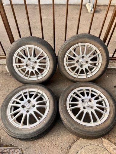 タイヤアルミホイールセット 155/65R14 ESPORTE AB01 2016年製ZACK JP-104 14×4.5J PCD100 ４穴