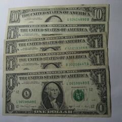 旧紙幣　米国　ドル 
