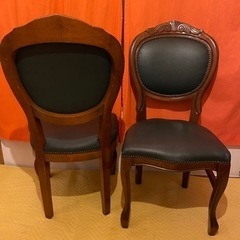 ダイニングチェア 2脚 ヨーロピアン アンティーク家具 輸入家具