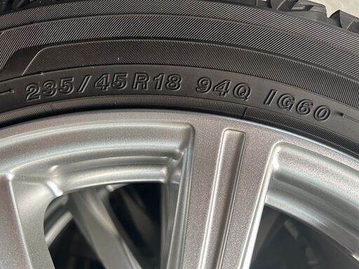 BALMINUM 18インチ 7.5J +53 PCD114.3 5H ハブ径73 YOKOHAMA iCE GUARD 