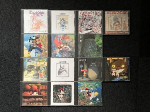 ジブリCD　まとめ売り25枚セット（トトロ、ラピュタ、ナウシカ、ハウル、もののけなど）