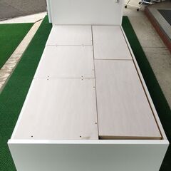 ニトリ 大小引出収納付き チェストベッドフレーム 木製 シングル ※一部部品がありません 幅98cm奥行206cm高さ85cm 良品 説明欄必読